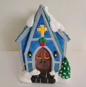 Vintage Hand Painted Christmas Village